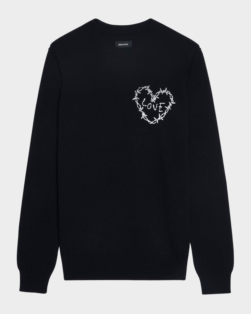 Kendy Heart Embroidered Sweater